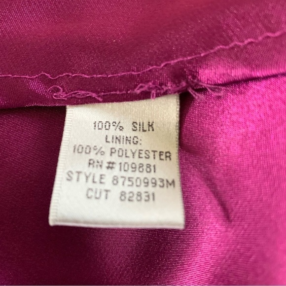 Donna Rico 100% Silk Lining Exposed Back High Waist Dress Size 8 - Picture 5 of 11